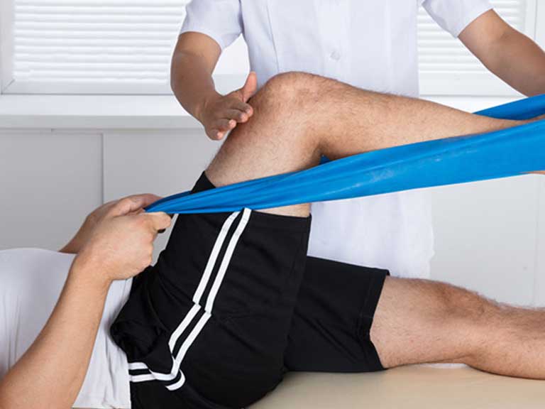 Patient receiving Rehabilitative Therapy at Vitality Integrative Wellness in Temecula for joint pain relief